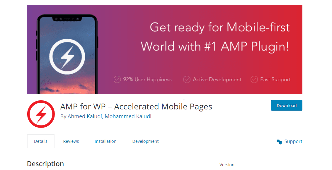 AMP for WP - Accelerated Mobile Pages plugin