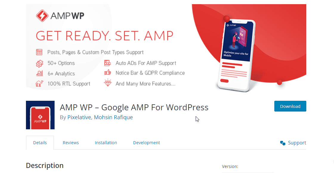 WordPress AMP WP - Google AMP for WordPress plugin 