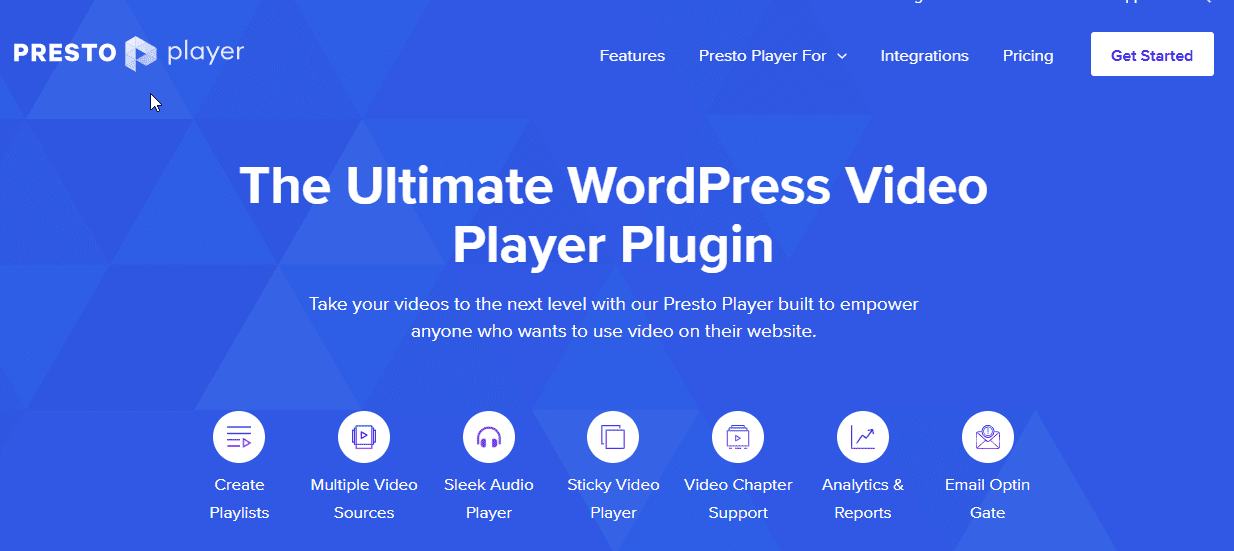 Presto Player plugin