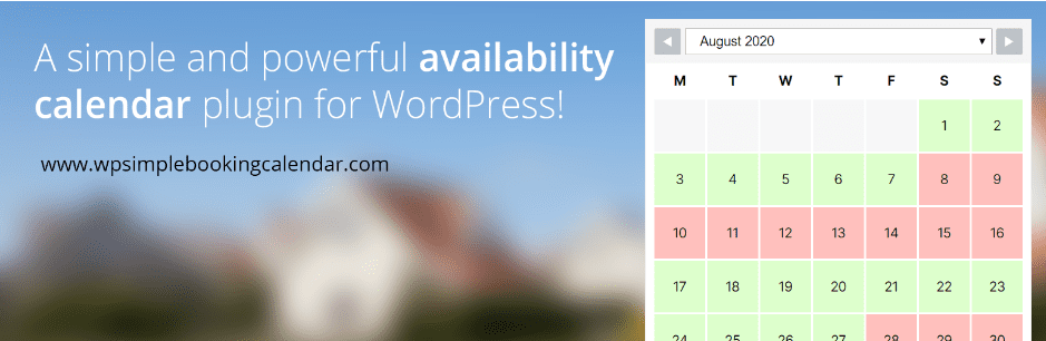 WP Simple Booking Calendar - best WordPress calendar plugins